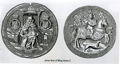 Jaakob I:n suuri sinetti (1566-1625) tekijältä English School