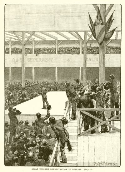 Suuri unionistien mielenosoitus Belfastissa, 1890 tekijältä English School