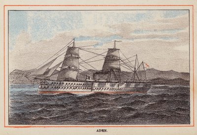 HM Indian Troop-Ship: Adem (värillinen kaiverrus) tekijältä English School