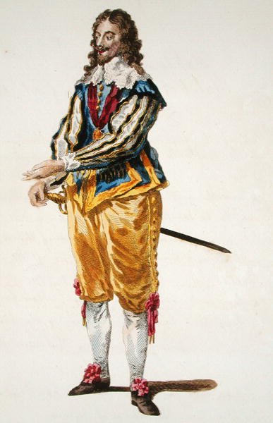 Kaarle I:n (1600-49) tapa vuonna 1630 (värinen kaiverrus) tekijältä English School