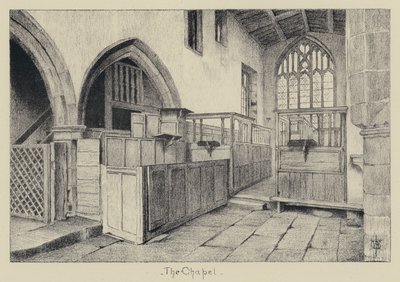 Haddon Hall, The Chapel (litografia) tekijältä English School