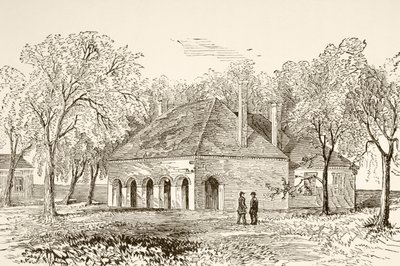 Hannover Court House, Virginia (litho) tekijältä English School