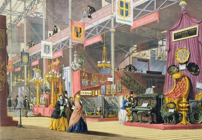 Dickinsons Comprehensive Picturesin laitteistot ja puunveistokoneet vuoden 1851 suuressa näyttelyssä tekijältä English School