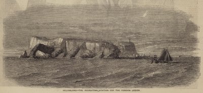 Helgoland, muukalaislegioonan värväysasema (kaiverrus). tekijältä English School