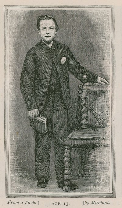Henry Arthur Jones, näytelmäkirjailija, 13-vuotias tekijältä English School