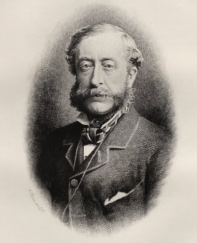 Henry Howard Molyneux Herbert, Carnarvonin 4. jaarli, kaiverrus C. Laurie, "The History of Freemasonry, osa I", julkaisija Thomas C. Jack, Lontoo, 1883 tekijältä English School