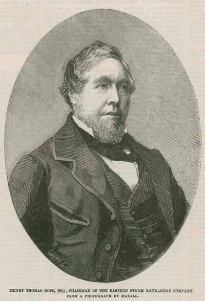 Henry Thomas Hope, Eastern Steam Navigation Companyn puheenjohtaja tekijältä English School