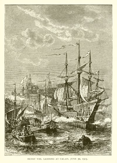 Henry VIII laskeutui Calais