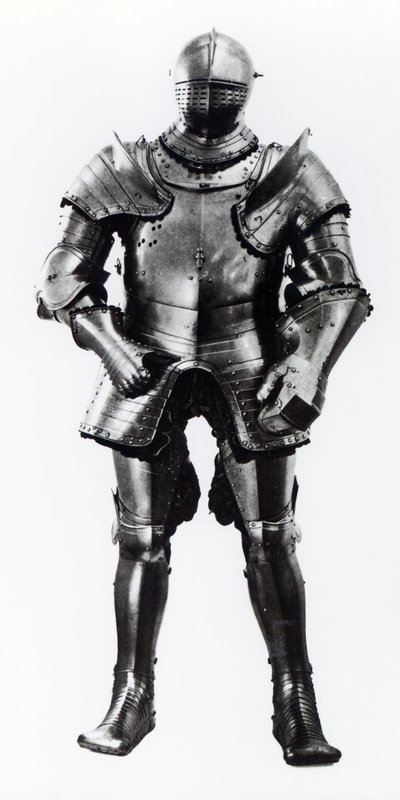 Henry VIII:n kenttä- ja kallistuspanssari, 1540 (metalli) tekijältä English School