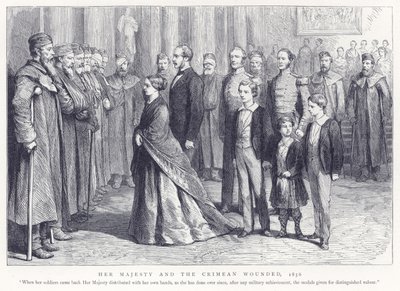 Hänen Majesteettinsa ja Krimin haavoittuneet, 1856 tekijältä English School