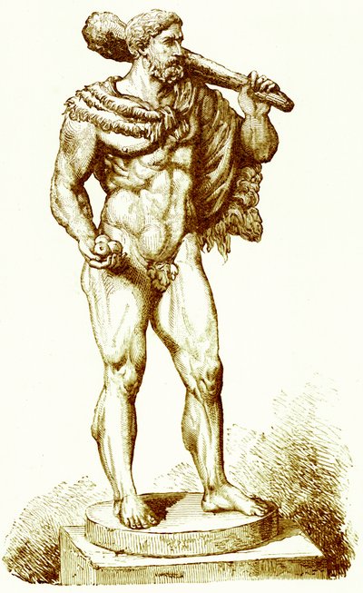 Hercules, Victor Duruyn kuvitus Rooman historiasta, julkaistu 1884 (digitaalisesti paranneltu kuva) tekijältä English School