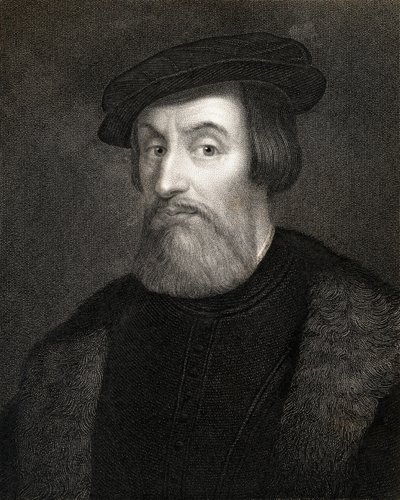 Hernan Cortes, Marques del valle de Oaxaca (1485-1547) "Gallery of Portraits" -julkaisusta, julkaistu vuonna 1833 tekijältä English School