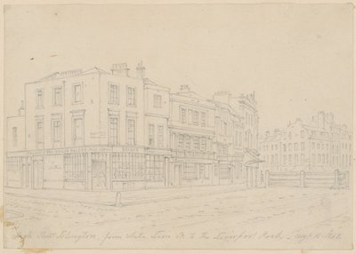 High Street Islington, White Lion Streetiltä Liverpool Roadille, 16. elokuuta 1843 tekijältä English School