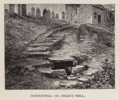 Hinderwell, Pyhän Hildan kaivo (kaiverrus) tekijältä English School