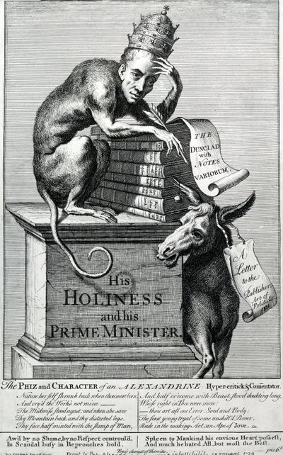 Hänen pyhyytensä ja hänen pääministerinsä, 1729 tekijältä English School