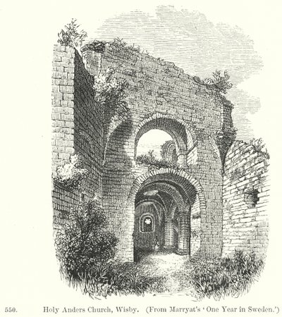 Pyhän Andersin kirkko, Wisby (kaiverrus) tekijältä English School