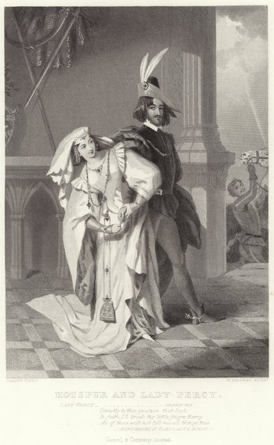 Hotspur ja Lady Percy, kuningas Henry IV, osa I, näytös II, kohtaus III tekijältä English School