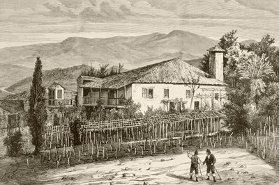 Talo Casdemirossa, Galiciassa, Espanjassa (litho) tekijältä English School