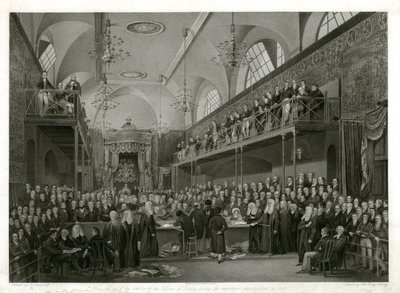 House of Lords tärkeän tutkimuksen aikana vuonna 1820 tekijältä English School