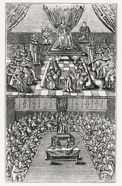 Parlamenttitalot vuonna 1640 tekijältä English School