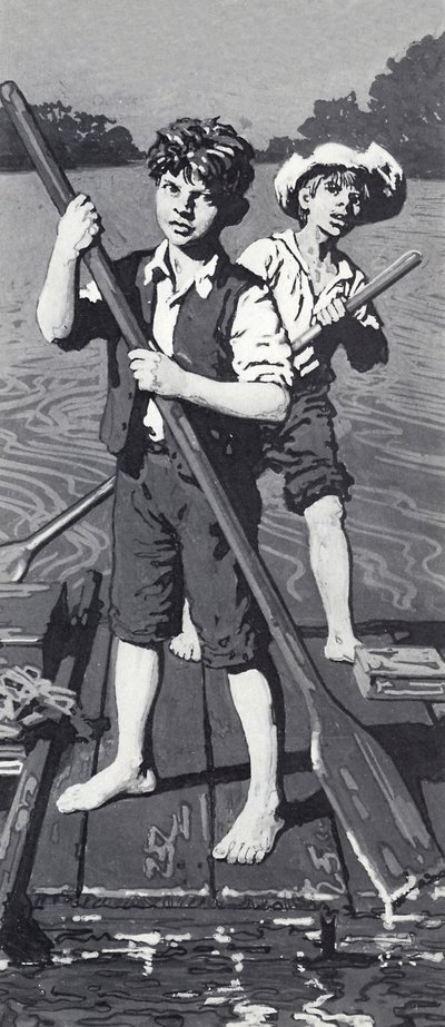 Huckleberry Finn ja Tom Sawyer tekijältä English School