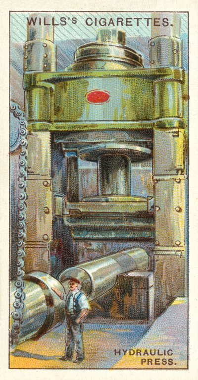 Hydraulinen puristin (chromolitho) tekijältä English School