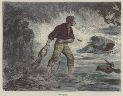Kuvitus David Copperfieldille (värillinen kaiverrus) tekijältä English School
