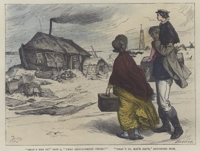 Kuvitus David Copperfieldille (värillinen kaiverrus) tekijältä English School
