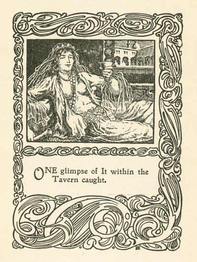 Kuvitus Omar Khayyamin Rubaiyatille (litho) tekijältä English School