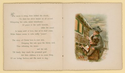Dora Rossin kuvitus Tidings Of Joy -lehden kuvitukseen (värilitro). tekijältä English School
