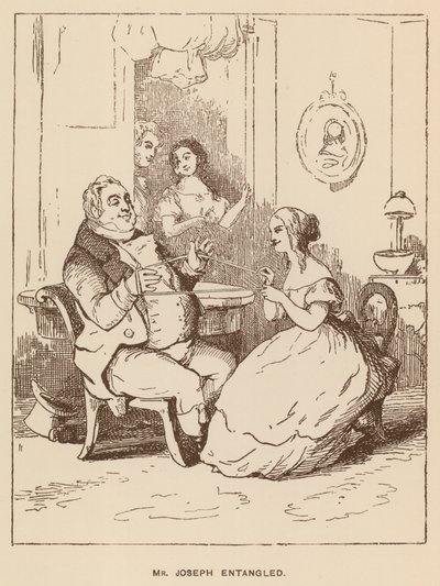 Kuvitus Thackerayn Vanity Fair -tapahtumaan (litho) tekijältä English School