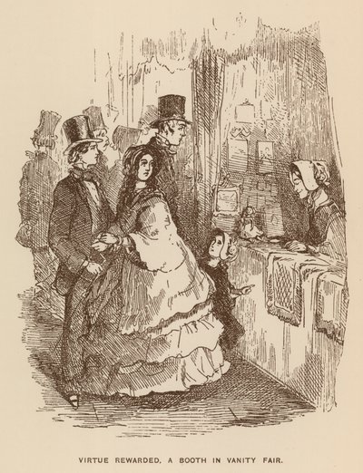 Kuvitus Thackerayn Vanity Fairille tekijältä English School