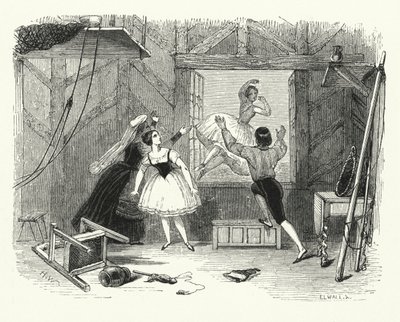 Kuvitus baletille, Ondine tai Naiad (kaiverrus) tekijältä English School