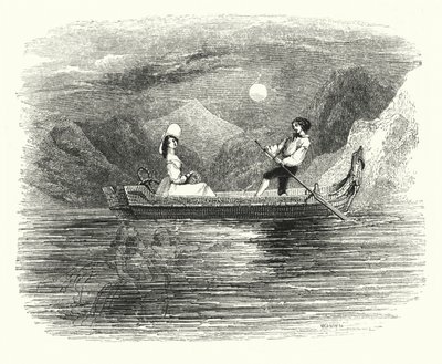 Kuvitus baletille, Ondine tai Naiad (kaiverrus) tekijältä English School