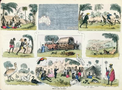 Kuvituksia Australiasta ja Polynesiasta, maantieteen kirjasta tekijältä English School