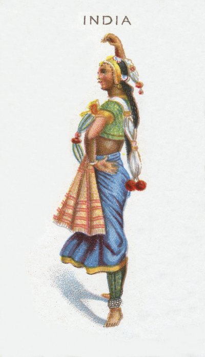 Intia, tupakkakortti, 1915 tekijältä English School