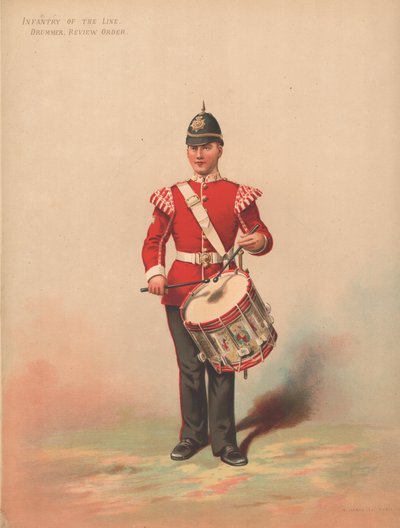 Linjan jalkaväki, rumpali, tarkistustilaus tekijältä English School