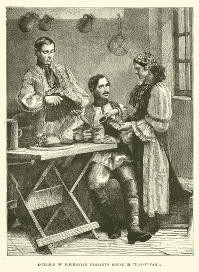 Transilvaniassa sijaitsevan romanian talonpoikien talon sisustus tekijältä English School