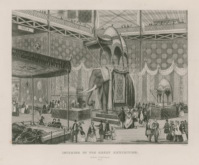 Suuren näyttelyn sisustus, 1851, Intian osasto tekijältä English School