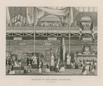 Suuren näyttelyn sisustus, 1851, Italian osasto tekijältä English School