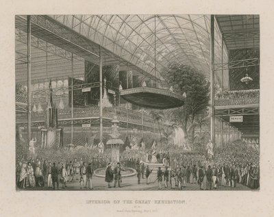 Suuren näyttelyn sisätilat, suuret avajaiset 1. toukokuuta 1851 tekijältä English School