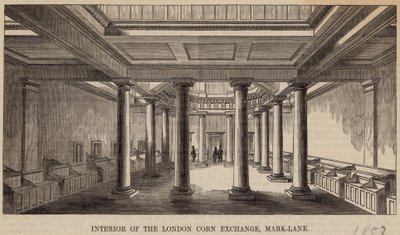 Lontoon maissipörssin sisustus, Mark Lane tekijältä English School
