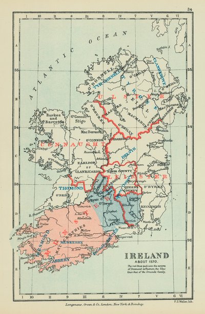 Irlanti (värilitografia) tekijältä English School