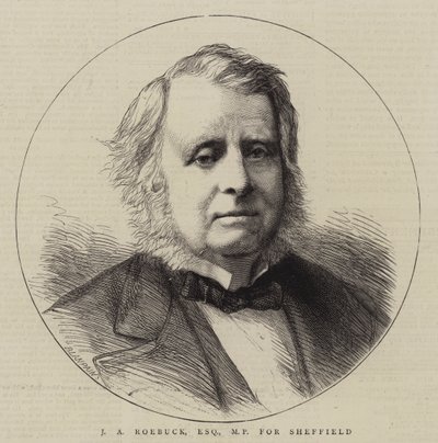 J A Roebuck, Esquire, Sheffieldin kansanedustaja (kaiverrus) tekijältä English School