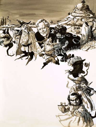 J. R. R. Tolkien ja Taru sormusten herrasta -hahmot tekijältä English School