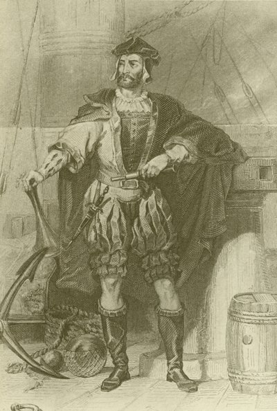 Jacques Cartier (1494-1557, ranskalainen tutkimusmatkailija tekijältä English School