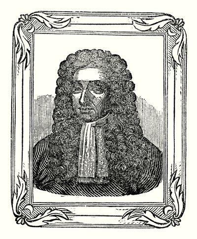 James II syntyi vuonna 1633, kruunattiin vuonna 1685 ja kuoli vuonna 1701 (kaiverrus) tekijältä English School