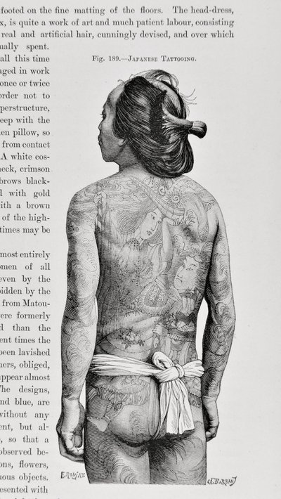 Japanilainen tatuoitu mies tekijältä English School