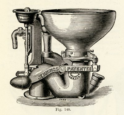Jennings parantaa Bramah-venttiilikaappia, 1870 tekijältä English School