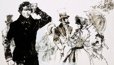Johann Strauss pere napitetussa takkissaan tekijältä English School
